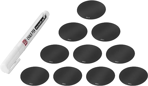 ZWILLING FRESH & SAVE CUBE Etiketten und Kreidestift Set, Zubehör, Smarte NFC-Etiketten, Beschriftbar, Wiederverwendbar & mit App-Integration, 11-tlg, Schwarz-weiß von ZWILLING