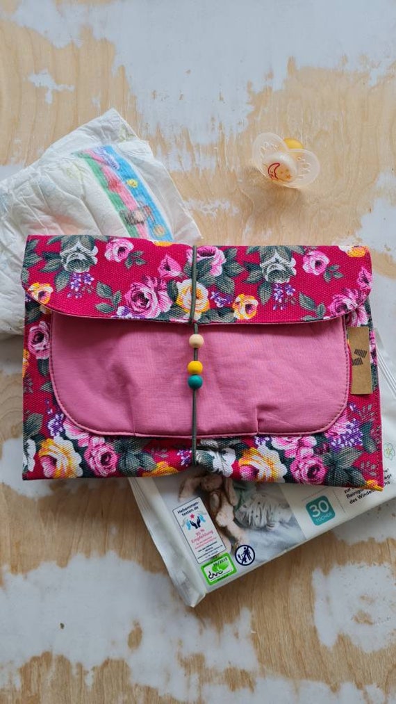 Wickeltasche , , Rosenliebe'' von Zwillingsgarn