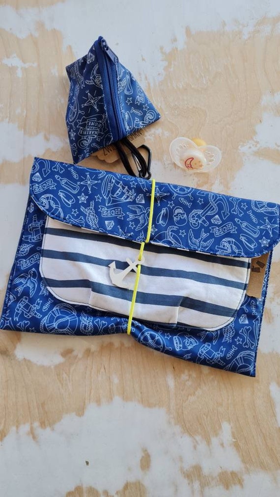 Wickeltasche , , Seemann, , , Anker, Meer, Boot, Reisen, Wickeltasche, Tasche, Baby Wickeltasche , , Seemann, , , Anker, Meer, Boot, Reisen, Wickeltasche, Tasche, Baby von Zwillingsgarn