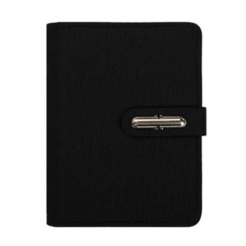 Zxarunas notitzbuch 5er-Pack Notizbücher, A7-Blatt, Schreibtagebuch, tragbares Taschennotizbuch, englisches Wortbuch, for Mitnehmen for Notizen und Aufgaben in der Arbeit, Schule notizblöcke(Svart) von Zxarunas