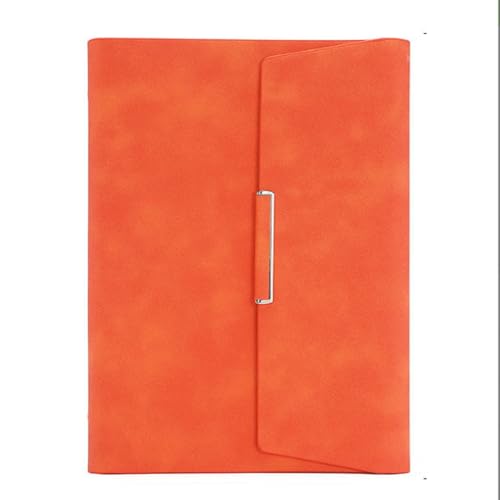 Zxarunas notitzbuch A5-Notizbuch, 8,38 × 5,38 Zoll, Tagebuch, PU-Leder, Notizblock, 80 Seiten, for Männer und Frauen, for Schreiben von Büro- und Studienbedarf notizblöcke(Orange) von Zxarunas