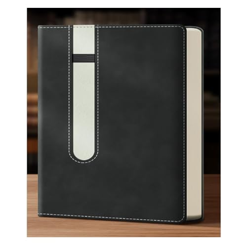 Zxarunas notitzbuch Dickes Notizbuch B5 A5 mit Stifteinfügung Notizblock Leder-Meeting-Notizbuch for Studenten, die Tagebuch schreiben notizblöcke(Svart,B5) von Zxarunas