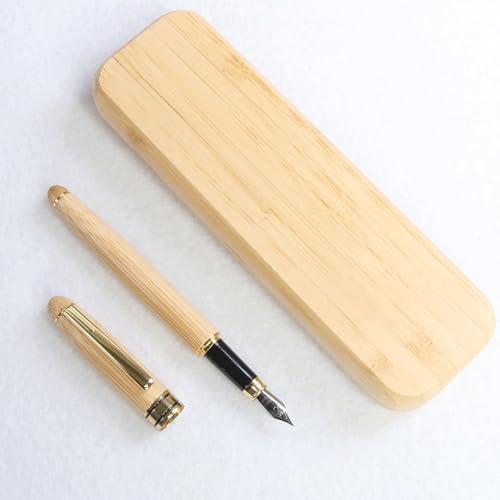 Zxarunas schreibstift Bambus-Füllfederhalter, Signature-Kugelschreiber mit Stiftetui, Business-Abschlussgeschenk für Büro, Klassenzimmer, Zuhause gelstifte Gel Zxarunas schreibstift Bambus-Füllfederhalter, Signature-Kugelschreiber mit Stiftetui, Business-Abschlussgeschenk für Büro, Klassenzimmer, Zuhause gelstifte Gel von Zxarunas