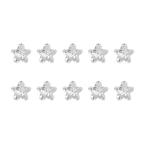 10 x Nägel Art Charms Herz Strass unregelmäßige Form Kristall Nägel Kunst Dekorationen für Acrylnägel von Zxfdsfdbnm