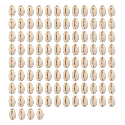 100 Stück natürliche Muschelperlen für Halsketten-Dekoration, stilvolles, handgefertigtes Zubehör, Schmuckherstellungszubehör von Zxfdsfdbnm
