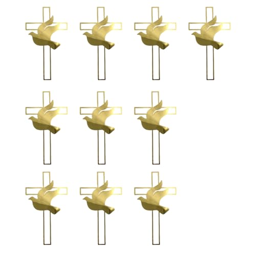 10pcs Elegante Tauben Gekreuzten Plastikkuchen Kucheneinsatz Für Taufen Taufe Hochzeitsfeier Dekorationen von Zxfdsfdbnm
