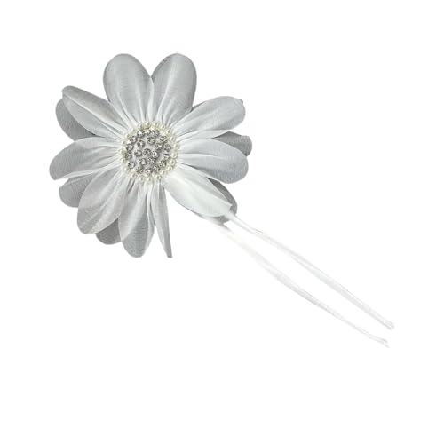 19 cm Strass-3D-Blumen-Applikation für handgefertigte Hochzeitskleid, Nähblume für Kleid, Corsage, Kostüm, Nähen auf Applikation von Zxfdsfdbnm