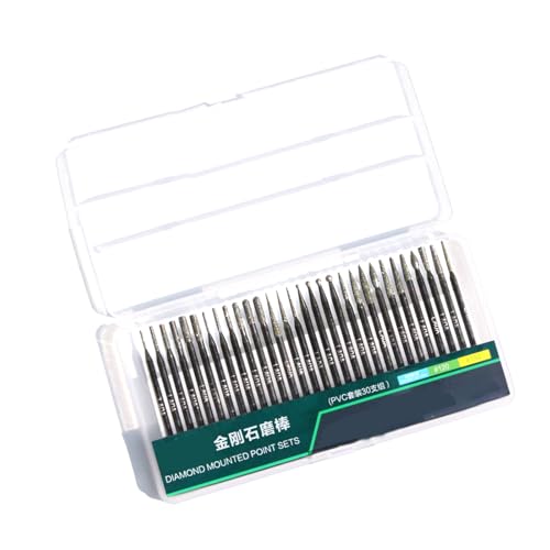 30 Stück 3 mm Diamantbohrer, Steinschnitzerei-Kits, Lapidarzubehör, Schmuckherstellung, Glasschneide-Bits, Zubehör 30 Stück 3 mm Diamantbohrer, Steinschnitzerei-Kits, Lapidarzubehör, Schmuckherstellung, Glasschneide-Bits, Zubehör von Zxfdsfdbnm