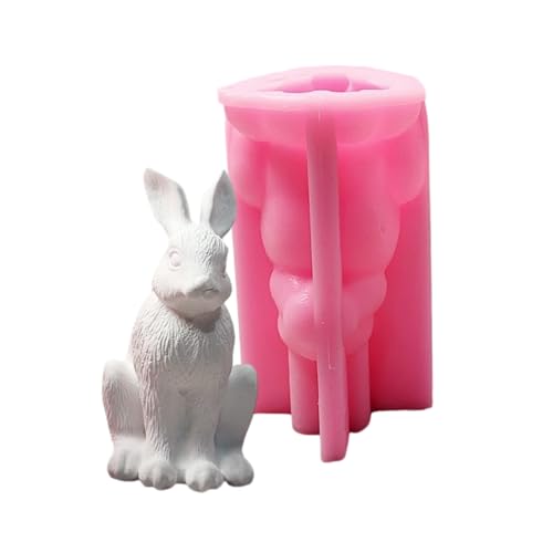 3D-Hasen-Silikonformen für handgefertigte Seife, Zement, Gips, Silikonformen für Bastelprojekte von Zxfdsfdbnm