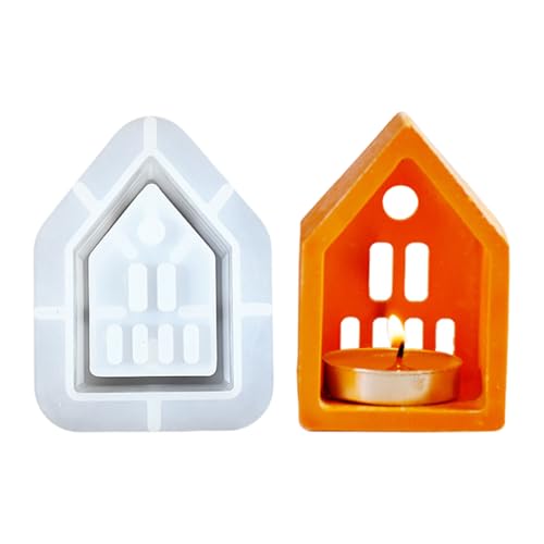 3D-Kerzenhalter-Silikonform, ausgehöhlt, Hausbodenform, Gipshalter, Epoxidharz, Heimdekoration 3D-Kerzenhalter-Silikonform, ausgehöhlt, Hausbodenform, Gipshalter, Epoxidharz, Heimdekoration von Zxfdsfdbnm
