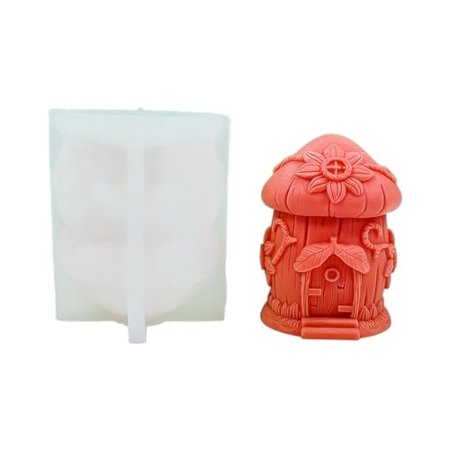 3D Pilzhaushausform Praktische Silikonform Epoxidharz Dekoration Schimmel Miniaturhausform Handgefertigte Geschenke 3D Pilzhaushausform Praktische Silikonform Epoxidharz Dekoration Schimmel Miniaturhausform Handgefertigte Geschenke von Zxfdsfdbnm