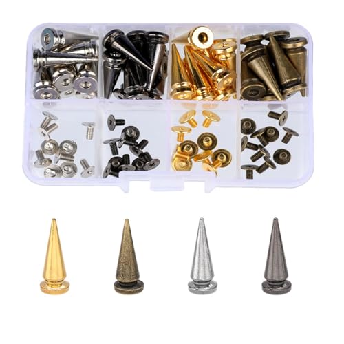 40–200 Stück Nieten für Schmuckherstellung, 6 mm - 10 mm, Knopfverschlüsse, Ledernieten für Ledergürtel, Kleidung, Jacken, Schuhe von Zxfdsfdbnm
