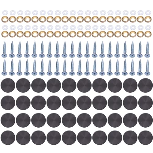 40 Stück Stahlschraubenabdeckungen, Küchen-Deckenschrauben, einfache Installation für Glasplatten und Deckenkunst-Installation von Zxfdsfdbnm