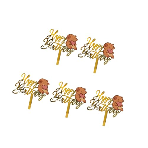 5 Stück Acryl-Tier-Kuchenaufsätze, Cupcakes, Ornament, Cartoon-Tiere, Geburtstagsparty-Dekoration für Kinder und Erwachsene, dauerhaft 5 Stück Acryl-Tier-Kuchenaufsätze, Cupcakes, Ornament, Cartoon-Tiere, Geburtstagsparty-Dekoration für Kinder und Erwachsene, dauerhaft von Zxfdsfdbnm