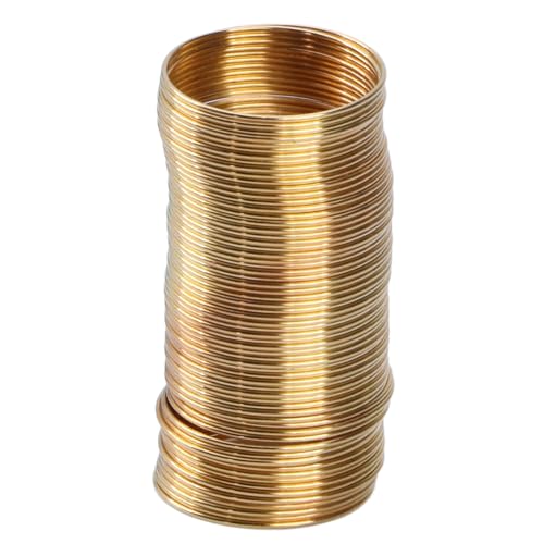 50 Schlaufen-Metalldraht, Memory-Stahldraht für Schmuckherstellung, Perlen, Ohrringe, Armreifen, Halsketten, Ringe von Zxfdsfdbnm