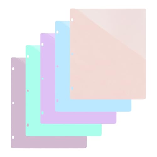5pcs Buchstabengröße 3 Löcher Bindemittel Trenner Mit Vorderen Taschenbuchstaben Größen Trennwänden Für 3 Ringe Binderdatei Ordner von Zxfdsfdbnm