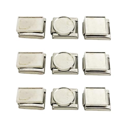 9 Stück Multifunktionales Band-Verbindungswerkzeug aus Edelstahl, leer, modularer Verbindungsanhänger für Schmuck 9 Stück Multifunktionales Band-Verbindungswerkzeug aus Edelstahl, leer, modularer Verbindungsanhänger für Schmuck von Zxfdsfdbnm