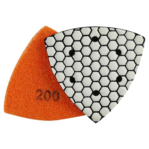 Hochleistungs-Stein-Trocken-Polierpads, quadratisch, Trockenschleifpad, einfach zu verwenden, für glatte Oberflächen auf verschiedenen Oberflächen von Zxfdsfdbnm
