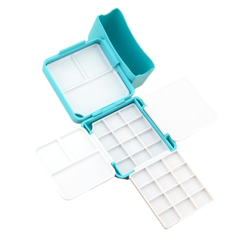 Leere Aquarellmalerei Box Mit Paletten Aquarellfarbe Paletten Aquarellpigmentspeicher Für Künstler von Zxfdsfdbnm