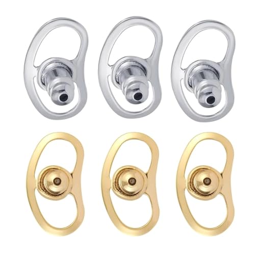 Mehrzweck-Ohrring-Verschlüsse, 6 Stück, enge Griffe, Zubehör, tragbar, für hängende Ohren mit eleganten, gemischten Farben Mehrzweck-Ohrring-Verschlüsse, 6 Stück, enge Griffe, Zubehör, tragbar, für hängende Ohren mit eleganten, gemischten Farben von Zxfdsfdbnm