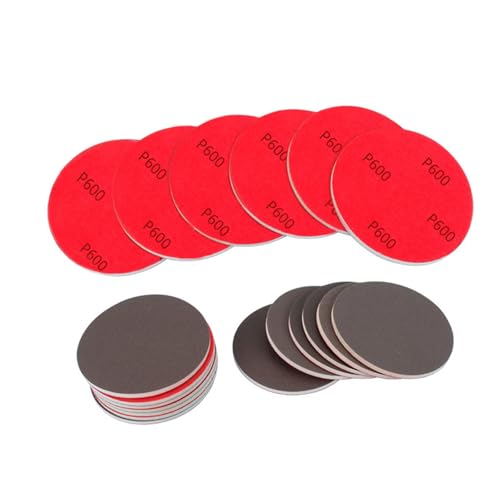 Runde Schleifpads für effiziente Oberflächen, Glätten und Polieren von Holz, Metall, Schleifschwämme, 20 Stück von Zxfdsfdbnm