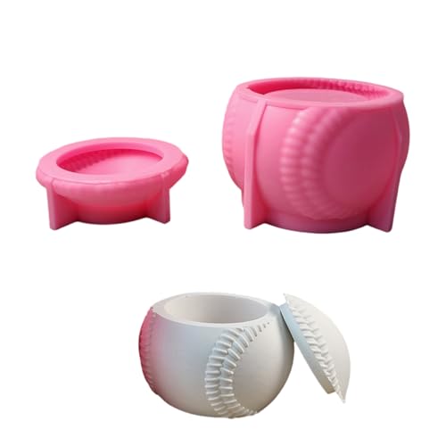Silikonform-Set, Baseball-Halter, flexible Epoxidharz-Formen für die Herstellung von Heimdekorationen, 2 Stück Silikonform-Set, Baseball-Halter, flexible Epoxidharz-Formen für die Herstellung von Heimdekorationen, 2 Stück von Zxfdsfdbnm
