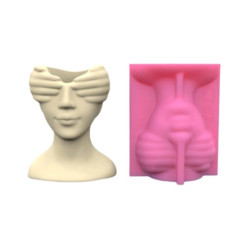 Silikonform für Blumentöpfe, Epoxidharz, Augenabdeckung, Mädchen, Stifthalter, Zement-Pflanzgefäß, Heimdekoration Silikonform für Blumentöpfe, Epoxidharz, Augenabdeckung, Mädchen, Stifthalter, Zement-Pflanzgefäß, Heimdekoration von Zxfdsfdbnm