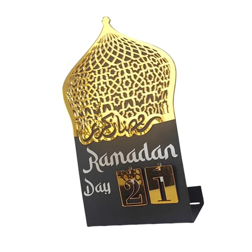 Stilvoller Countdown-Timer, Eid Mubaraks, Kalender, Ornament, Tischdekoration für Zuhause, Festival, Partyzubehör von Zxfdsfdbnm