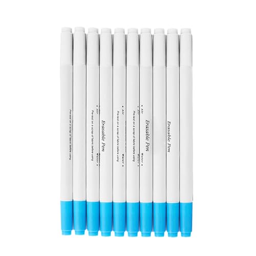 Zxfdsfdbnm 10 x Stoffmarker zum Nähen, wasserlöslicher Stoffmarker, waschbarer Stoffmarker, wasserlöslicher Stift, wasserlöslicher Stift von Zxfdsfdbnm