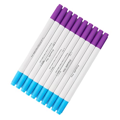 Zxfdsfdbnm 10 x Stoffmarker zum Nähen, wasserlöslicher Stoffmarker, waschbarer Stoffmarker, wasserlöslicher Stift, wasserlöslicher Stift von Zxfdsfdbnm
