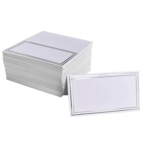 Zxfdsfdbnm 50 Stück elegante Namenskarten für den Tisch, rechteckige Sitzplatzkarten für Hochzeiten und Partys, Empfangskarten Zxfdsfdbnm 50 Stück elegante Namenskarten für den Tisch, rechteckige Sitzplatzkarten für Hochzeiten und Partys, Empfangskarten von Zxfdsfdbnm
