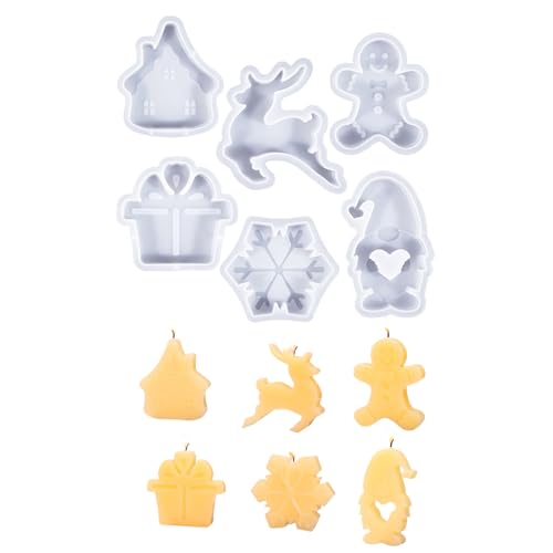 Zxfdsfdbnm 6 x Weihnachts-Formen aus Epoxidharz, Gießformen, Haus-Silikon, Ornament-Formen, Bastelbedarf Zxfdsfdbnm 6 x Weihnachts-Formen aus Epoxidharz, Gießformen, Haus-Silikon, Ornament-Formen, Bastelbedarf von Zxfdsfdbnm