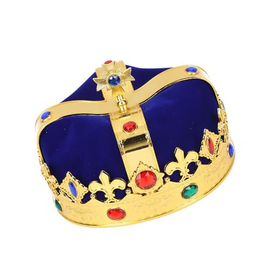Zxfdsfdbnm Abschlussball Dress Up für Königskronen Geburtstag Dress Up zarte Foto Requisiten Kopfbedeckung König Themenpartys Kostüm von Zxfdsfdbnm
