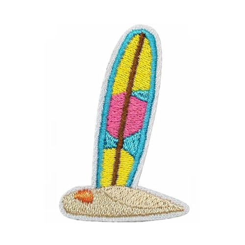 Zxfdsfdbnm Bestickter Stoffaufnäher mit Strandmotiv zum Aufbügeln, bestickt, für Kleidung, Jacken, Jeans, Rucksäcke von Zxfdsfdbnm