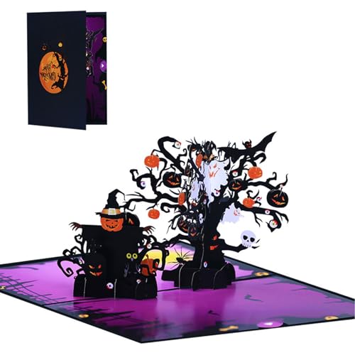 Zxfdsfdbnm Eindringliche Vogelscheuche 3d Halloween Karte Einzigartige Halloween Vogelscheuchen 3D Grußkarte Zum Spaß von Zxfdsfdbnm