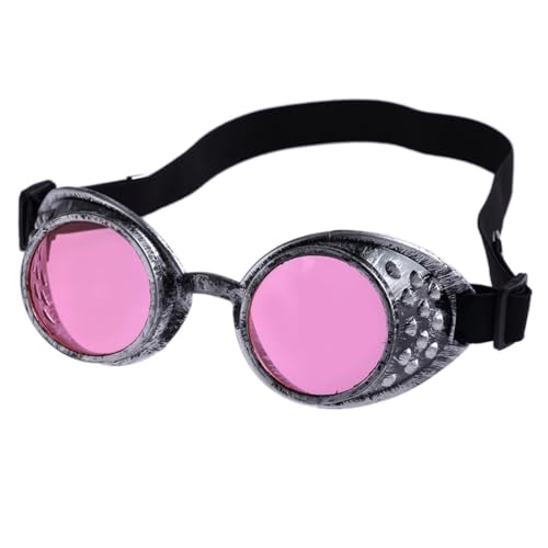 Zxfdsfdbnm Halloween-Gesicht Vintaeg Steampunk Brille Brille Cyber Welding Goths Cosplays Brille Halloween Cosplays Kostüme von Zxfdsfdbnm