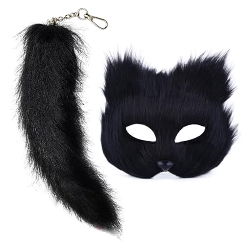 Zxfdsfdbnm Kunstfell, Fuchsschwanz, Katzen, Wolf, Halloween, Cosplay-Kostüm, für Mädchen, Frauen und Schwanz, Set mit Füchsen, Schwanz Zxfdsfdbnm Kunstfell, Fuchsschwanz, Katzen, Wolf, Halloween, Cosplay-Kostüm, für Mädchen, Frauen und Schwanz, Set mit Füchsen, Schwanz von Zxfdsfdbnm