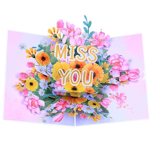 Zxfdsfdbnm Miss You Popup Card 3D Flower Greetings Karten Für Frauen Mit Notizkarte Und Umschlag Für Jeden Anlass Mütter Valentines Zxfdsfdbnm Miss You Popup Card 3D Flower Greetings Karten Für Frauen Mit Notizkarte Und Umschlag Für Jeden Anlass Mütter Valentines von Zxfdsfdbnm