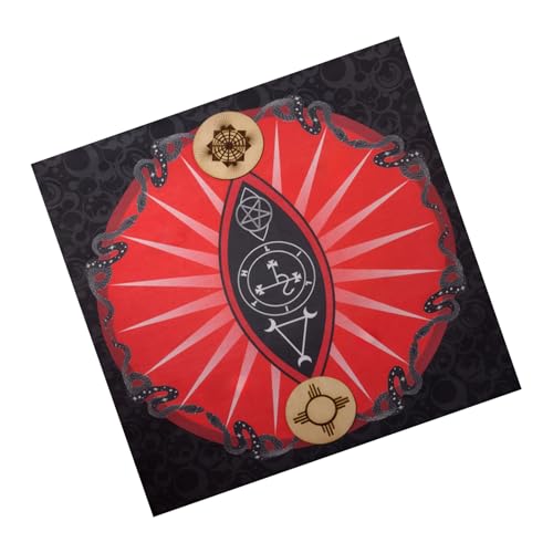 Zxfdsfdbnm Symbol Schlangenmuster Astrologie Tischdecke Tarot Gottesdienste Tischdecke Altars Stoff Gottesbrettspiel Accessoire von Zxfdsfdbnm
