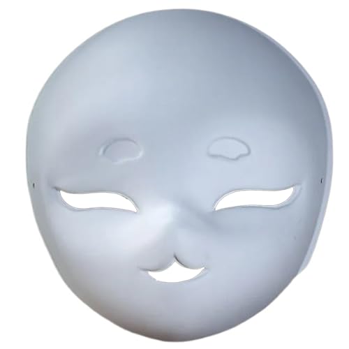 Zxfdsfdbnm Unbemalte Maskeraden, handbemalbar, für Kinder, Erwachsene, Halloween, Cosplay, Party von Zxfdsfdbnm