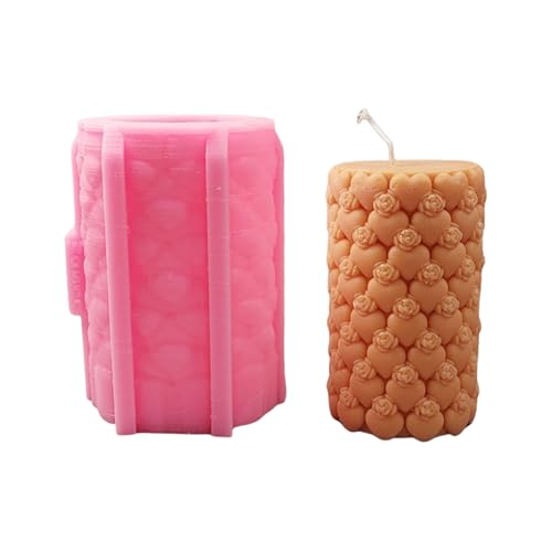 Zylinder-Silikonformen in Herzform, Rose, geschnitzt, Zylinder-Silikonformen für Epoxidharz, Seife, Valentinstagsgeschenk Zylinder-Silikonformen in Herzform, Rose, geschnitzt, Zylinder-Silikonformen für Epoxidharz, Seife, Valentinstagsgeschenk von Zxfdsfdbnm