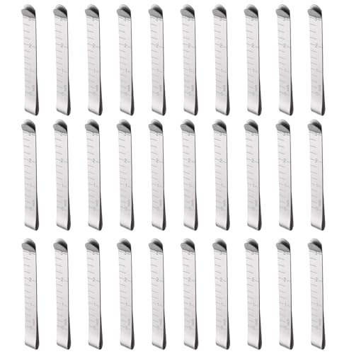 30 Stück Nähklammern Nähzubehör, Edelstahl Stoffklammern, Metall Quilting Zubehör mit Skala zum Befestigen von Stoff Quilten Nähzubehör und Markierzubehör, Markierclips für Nähprojekte 30 Stück Nähklammern Nähzubehör, Edelstahl Stoffklammern, Metall Quilting Zubehör mit Skala zum Befestigen von Stoff Quilten Nähzubehör und Markierzubehör, Markierclips für Nähprojekte von Zxglxinyao