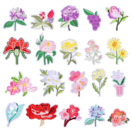 20 Stück Blumen Patches Zum Aufbügeln Flicken Zum Aufbügeln Blumen Bestickte Aufbügel Patches Stoffblumen Bügelflicken Für Textilien, Jeans, Hemden & Jacken, DIY-Bastelarbeiten 20 Stück Blumen Patches Zum Aufbügeln Flicken Zum Aufbügeln Blumen Bestickte Aufbügel Patches Stoffblumen Bügelflicken Für Textilien, Jeans, Hemden & Jacken, DIY-Bastelarbeiten von Zyghjort