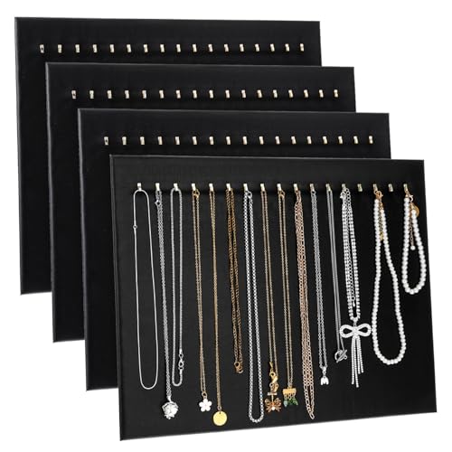 Schmuckständer zum Verkauf, schwarze PU-Halsketten-Aufbewahrung, Organizer, Ständer, zum Aufhängen von Schmuck, Armband, Kette, Halskette, Präsentationsständer mit 17 Haken, für Verkäufer, Zuhause Schmuckständer zum Verkauf, schwarze PU-Halsketten-Aufbewahrung, Organizer, Ständer, zum Aufhängen von Schmuck, Armband, Kette, Halskette, Präsentationsständer mit 17 Haken, für Verkäufer, Zuhause von Zyghjort