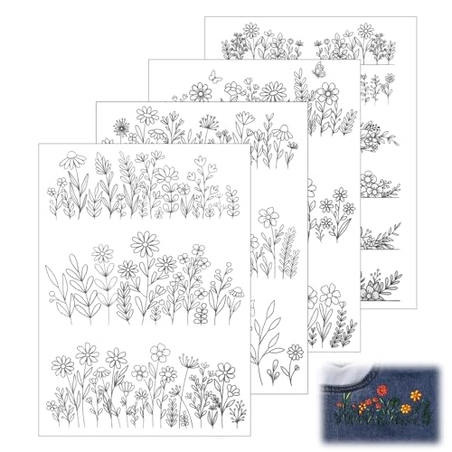 Wasserlösliche Stickmuster Stickaufkleber Stickvorlagen Stickmusters Zum übertragen Von Stickmustern Lösliches Stickpapier Stick- Und Stickmuster Zum Aufbügeln, Mit Abwaschbarkeit, Blumen Wasserlösliche Stickmuster Stickaufkleber Stickvorlagen Stickmusters Zum übertragen Von Stickmustern Lösliches Stickpapier Stick- Und Stickmuster Zum Aufbügeln, Mit Abwaschbarkeit, Blumen von Zyghjort