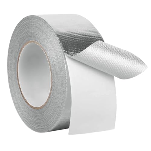 Zyiphor Alu Klebeband Hitzebeständig Aluminium Klebeband Wasserdichtes Alu Klebeband zum Reparieren Aluminiumband, Alufolienband (50m) Zyiphor Alu Klebeband Hitzebeständig Aluminium Klebeband Wasserdichtes Alu Klebeband zum Reparieren Aluminiumband, Alufolienband (50m) von Zyiphor