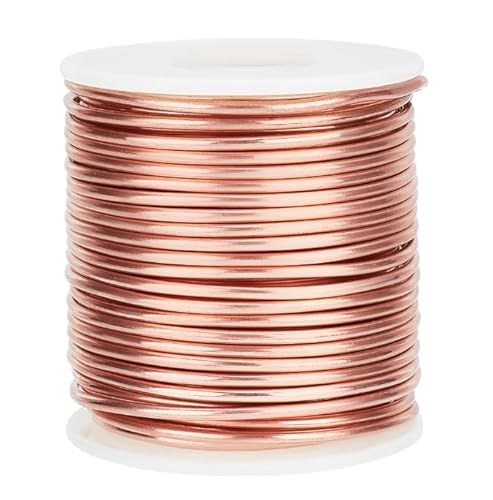 Zyiphor Reiner Kupferdraht 1mm x 20m T2 Blanker Kupferdrähte Basteldraht Schmuckdraht Kupferspulen Copper Wire für Schweißen, Experiment, Schmuck, Garten, Pflanzen Zyiphor Reiner Kupferdraht 1mm x 20m T2 Blanker Kupferdrähte Basteldraht Schmuckdraht Kupferspulen Copper Wire für Schweißen, Experiment, Schmuck, Garten, Pflanzen von Zyiphor