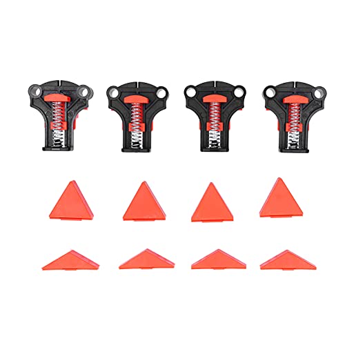 Holzbearbeitung einstellbarer rechtwinkliger Klemme mit starker Klemmkraft für verschiedene DIY -Projekte Schwarz Orange von ZykoXental