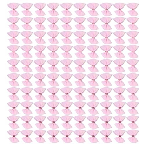 Mini Pink niedliche Bögen 100pcs hausgemachte Banddekorationen DIY -Handwerk Girlanden von ZykoXental