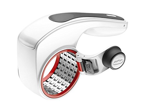 Zyliss E900011 Alles Käse Käsereibe, Kunststoff/Edelstahl, Weiß/Grau, Käse-Trommelreibe Hobel und Reibe, 2 auswechselbare Klingen für feines oder grobes Reiben Zyliss E900011 Alles Käse Käsereibe, Kunststoff/Edelstahl, Weiß/Grau, Käse-Trommelreibe Hobel und Reibe, 2 auswechselbare Klingen für feines oder grobes Reiben von Zyliss